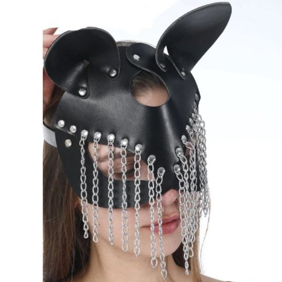 Accessories - Cat Woman Cosplay Chain Mask